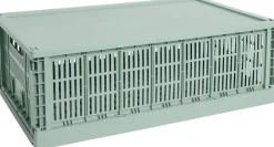 Opbevaring<Hay Colour Crate Lid Plastic-X-Large- Sage green