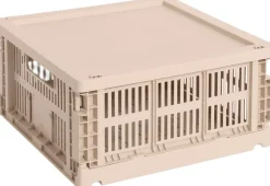 Opbevaring<Hay Colour Crate Lid Plastic-Medium Square / Cube- Powder
