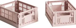 Opbevaring<Hay Colour Crate, Mini, 2 stk. Blush