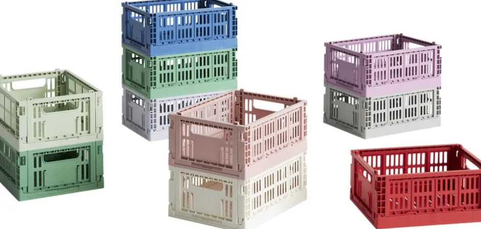Opbevaring<Hay Colour Crate, Mini, 2 stk. Dusty rose