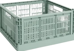 Opbevaring<Hay Colour Crate-Large Square- Sage green