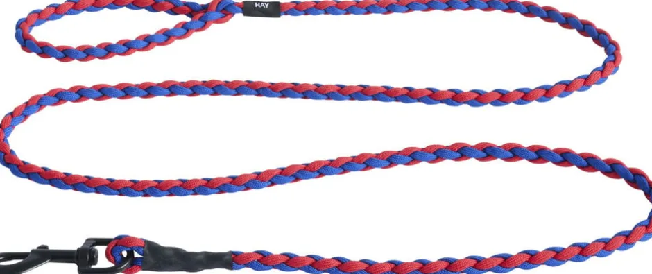 Til Boligens Kæledyr<Hay Dogs Leash-Braided-Red, blue