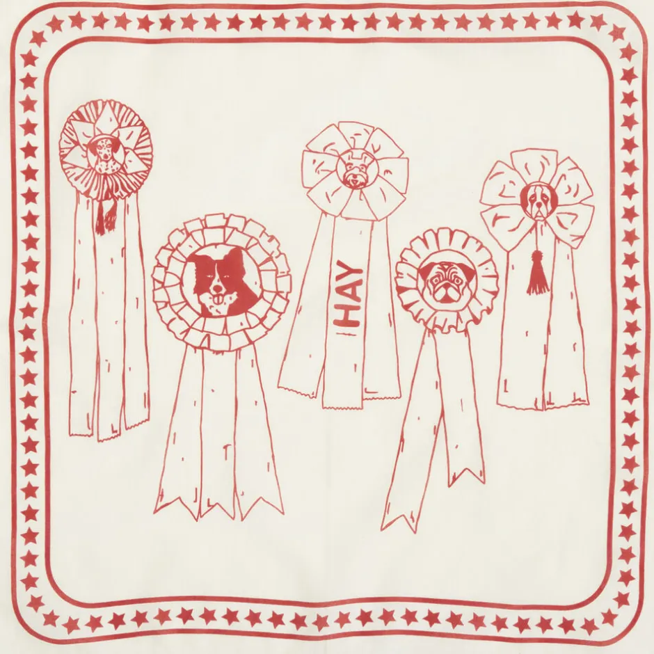 Til Boligens Kæledyr<Hay Dogs Scarf-55 x 55-Off-white