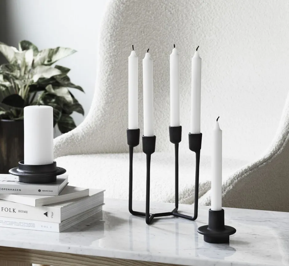 Lys & Lysestager<Normann Copenhagen Heima 4- armet stage
