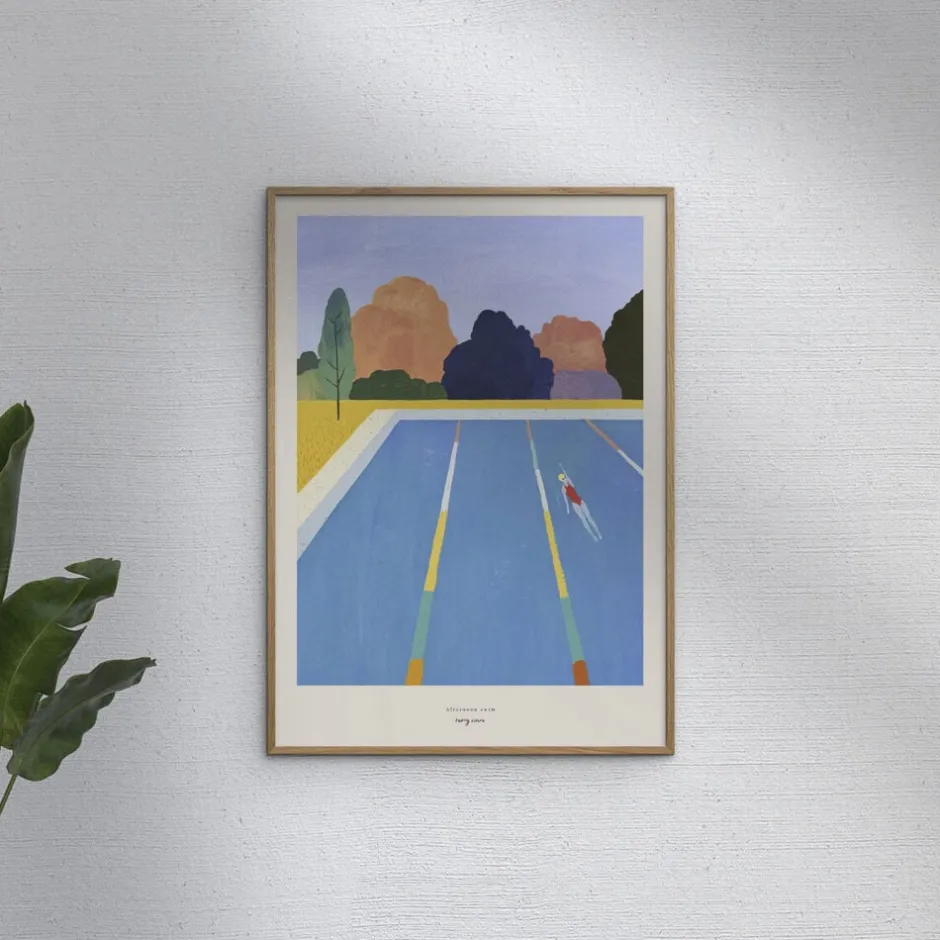 Plakater & Rammer<Poster & Frame Henry Rivers - Afternoon swim Flerfarvet