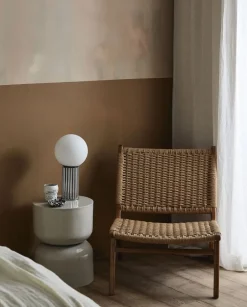Trådløse Lamper<Nordal HERMOD table lamp - chrome finish