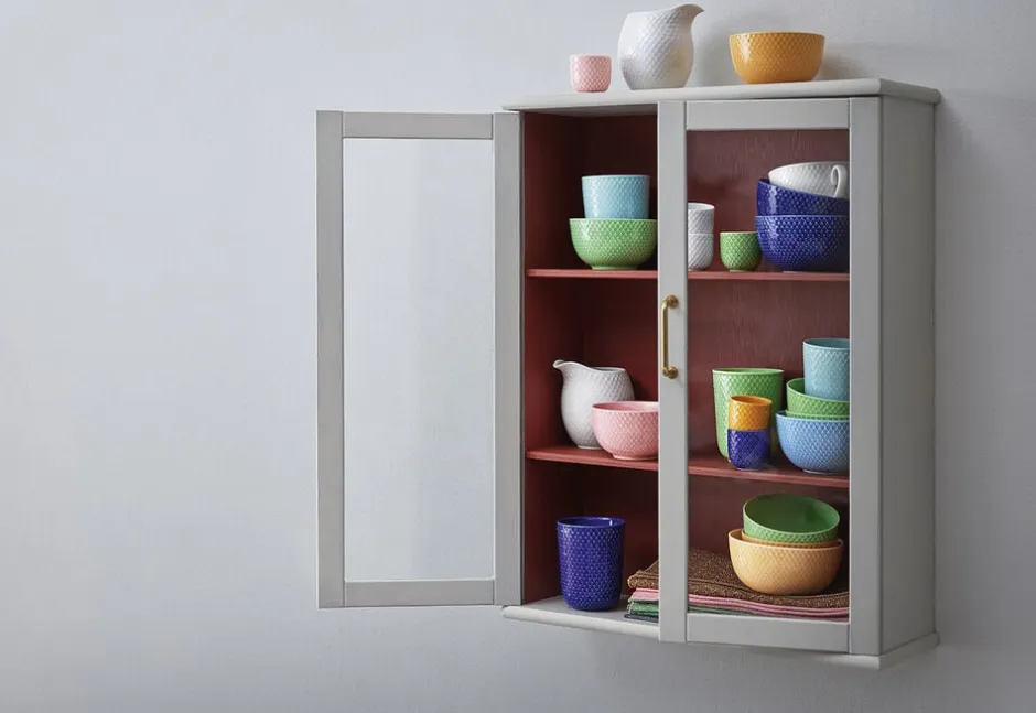 Tekstiler Til Borddækning<Lyngby Porcelæn Herringbone Dækkeserviet 43x30 cm blå 82% bomuld recycled, 1