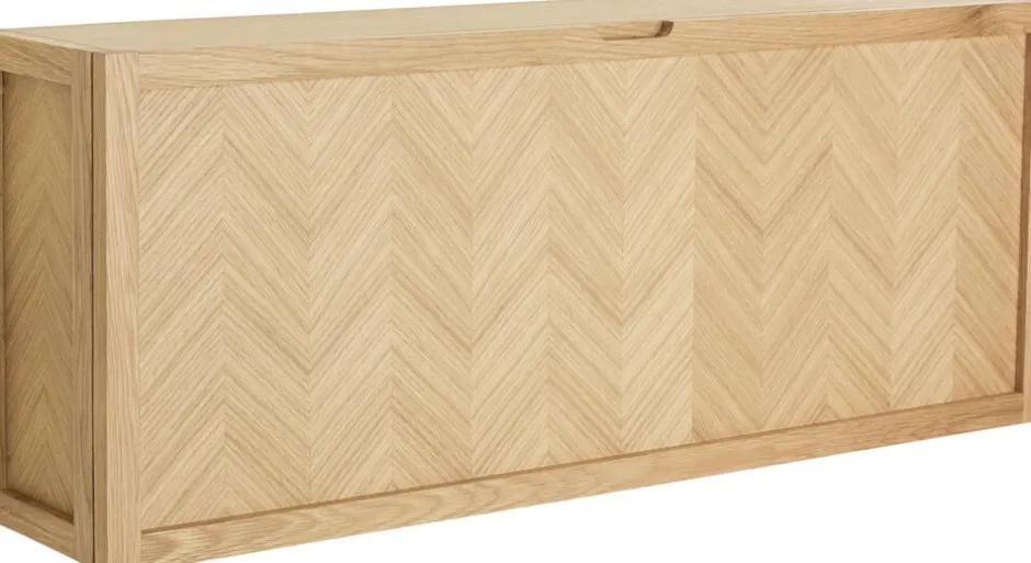 Møbler<Hübsch Herringbone Skoskab Large Natur