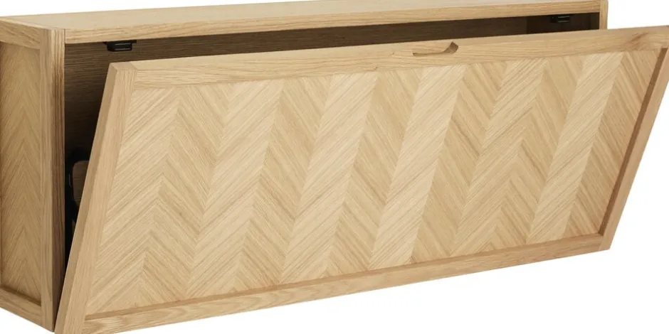 Møbler<Hübsch Herringbone Skoskab Large Natur