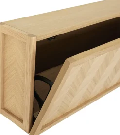Møbler<Hübsch Herringbone Skoskab Large Natur