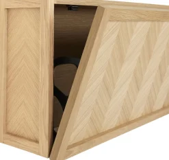 Møbler<Hübsch Herringbone Skoskab Large Natur