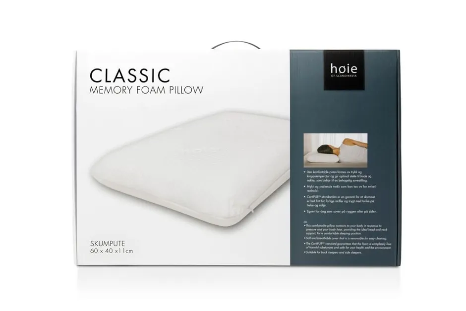 Hovedpuder<Høie Classic skumpude 60x40x11
