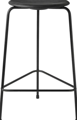 Møbler<Fritz Hansen HIGH DOT skammel Cowboy Black / Black mat lacquered base