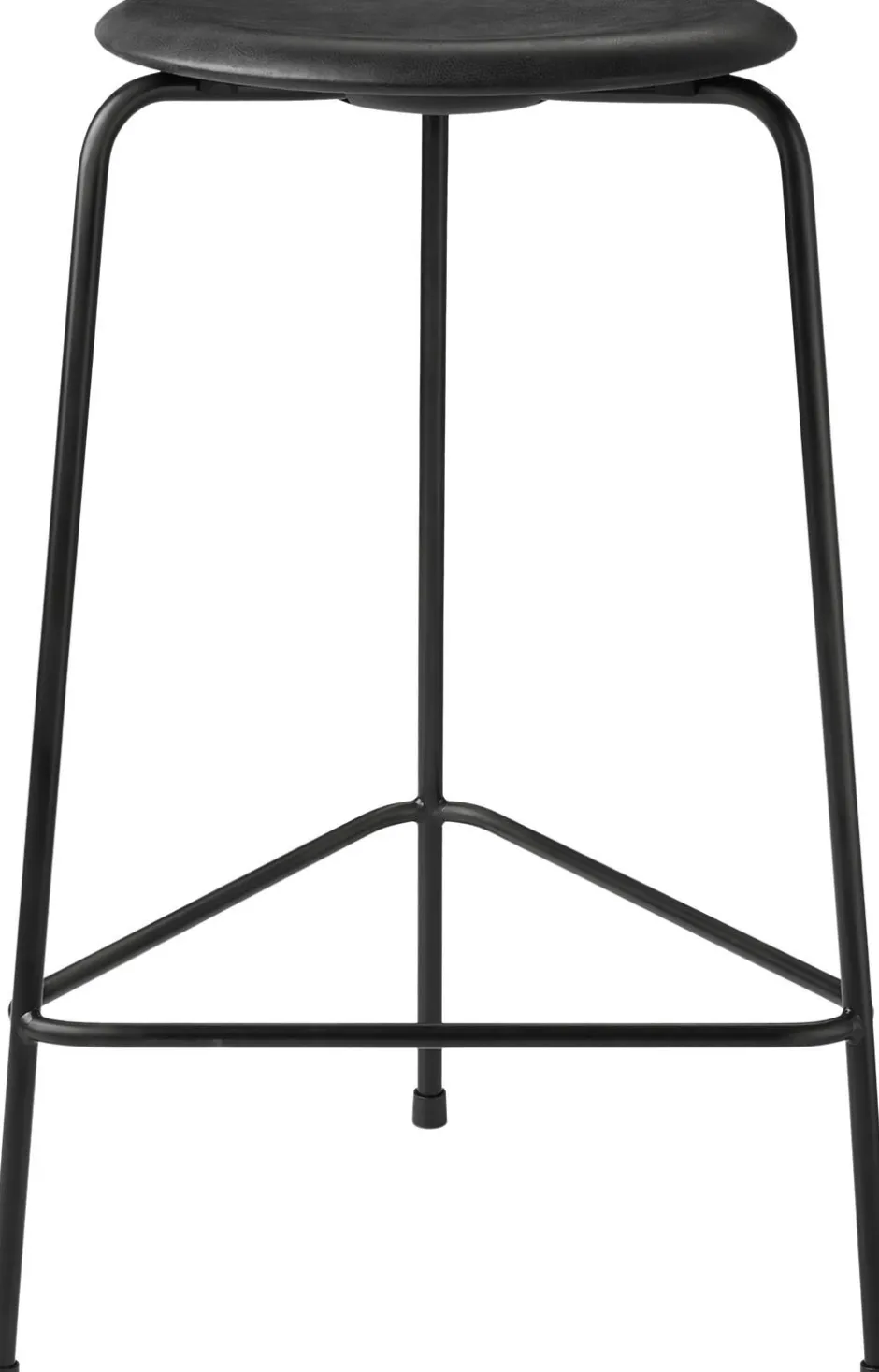 Møbler<Fritz Hansen HIGH DOT skammel Cowboy Black / Black mat lacquered base