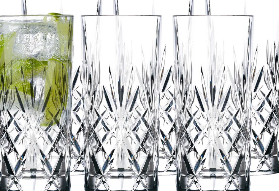Glas<Lyngby Glas Highball 6 stk. Lyngby Melodia