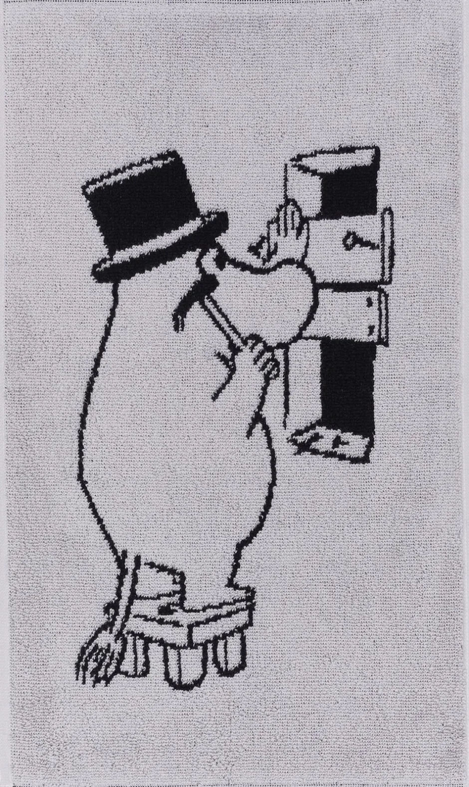 Håndklæder<Moomin Arabia Håndklæde, , Mumifar Grå/sort
