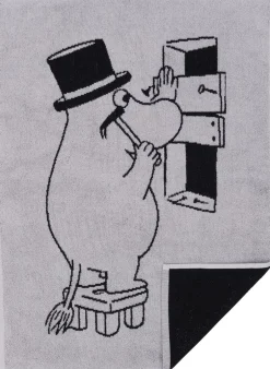 Håndklæder<Moomin Arabia Håndklæde, , Mumifar Grå/sort
