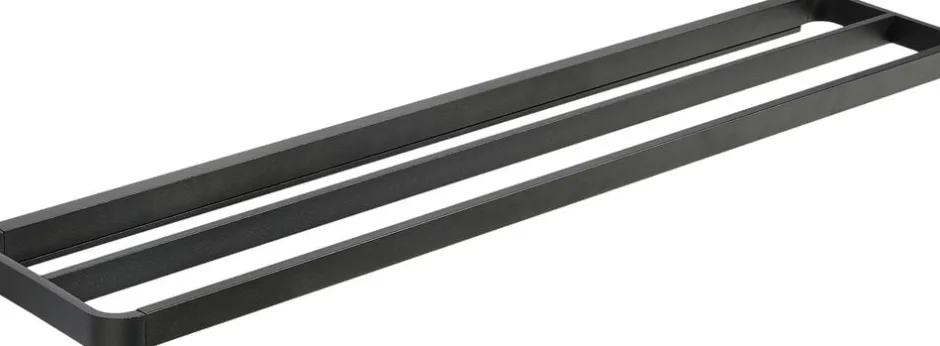 Badeværelsestilbehør<Zone Håndklædestang dobbelt Rim 70x12 Black