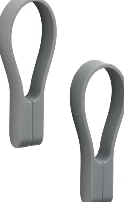 Knager & Knagerækker<Zone Håndklædestrop Loop magnet 2 stk. Grey