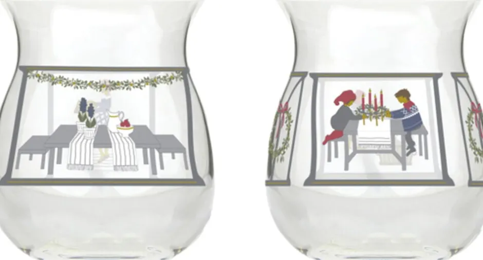 Julepynt<Holmegaard Christmas Julelyslygte 2024 H7. 5 multi 2 stk.