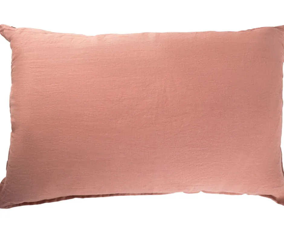 Puder<Magasin du Nord Collection Hør gavlpude mokka mousse 60x90 cm.