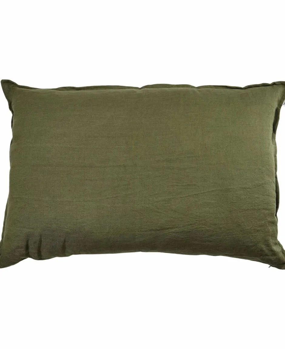 Puder<Magasin du Nord Collection Hør pude Olivine 60x90