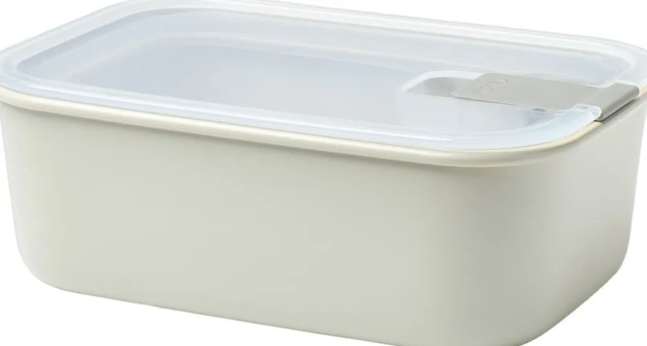 Opbevaring<Mepal Husholdningsboks EasyClip 1000 ml Nordic white PP