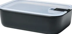 Opbevaring<Mepal Husholdningsboks EasyClip 1500 ml Nordic black PP