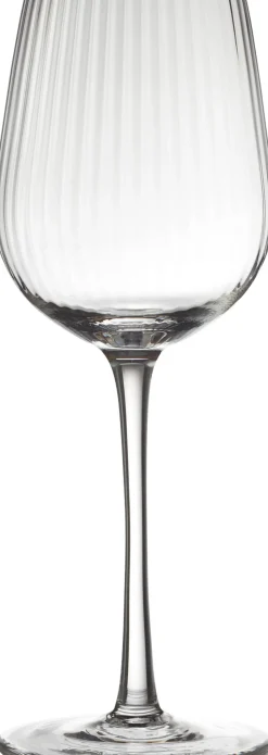 Glas<Lyngby Glas Hvidvinsglas Palermo Gold 30 cl 4 stk.