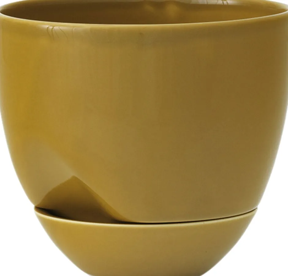 Vaser & Urtepotteskjulere<Audo Copenhagen Hydrous Planter, Ø12, Ochre