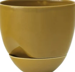 Vaser & Urtepotteskjulere<Audo Copenhagen Hydrous Planter, Ø12, Ochre