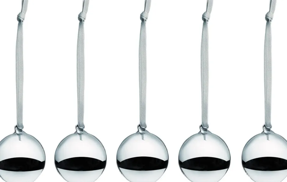 Figurer & Skulpturer|Juletræspynt<Iittala glaskugler 40mm blank 5 dele