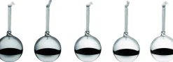 Figurer & Skulpturer|Juletræspynt<Iittala glaskugler 80mm blank 5 dele