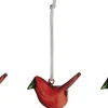 Juletræspynt<Iittala mini glasfugle 3-pak rød