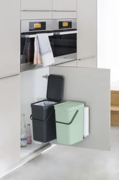 Skraldespande<Brabantia Indbygningsmodul sorteringskoncept