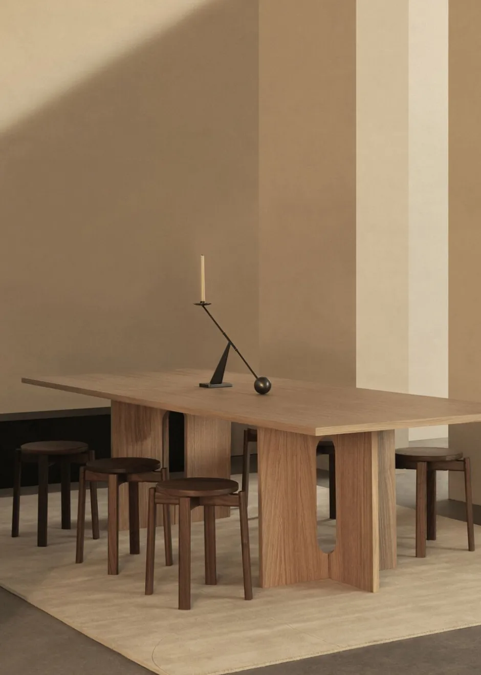Lys & Lysestager<Audo Copenhagen Interconnect Candle Holder, W70, Bronzed