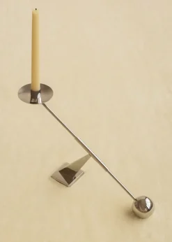 Lys & Lysestager<Audo Copenhagen Interconnect Candle Holder, W42,5, Stainless Steel
