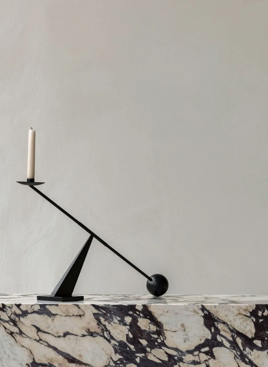 Lys & Lysestager<Audo Copenhagen Interconnect Candle Holder, W70, Bl