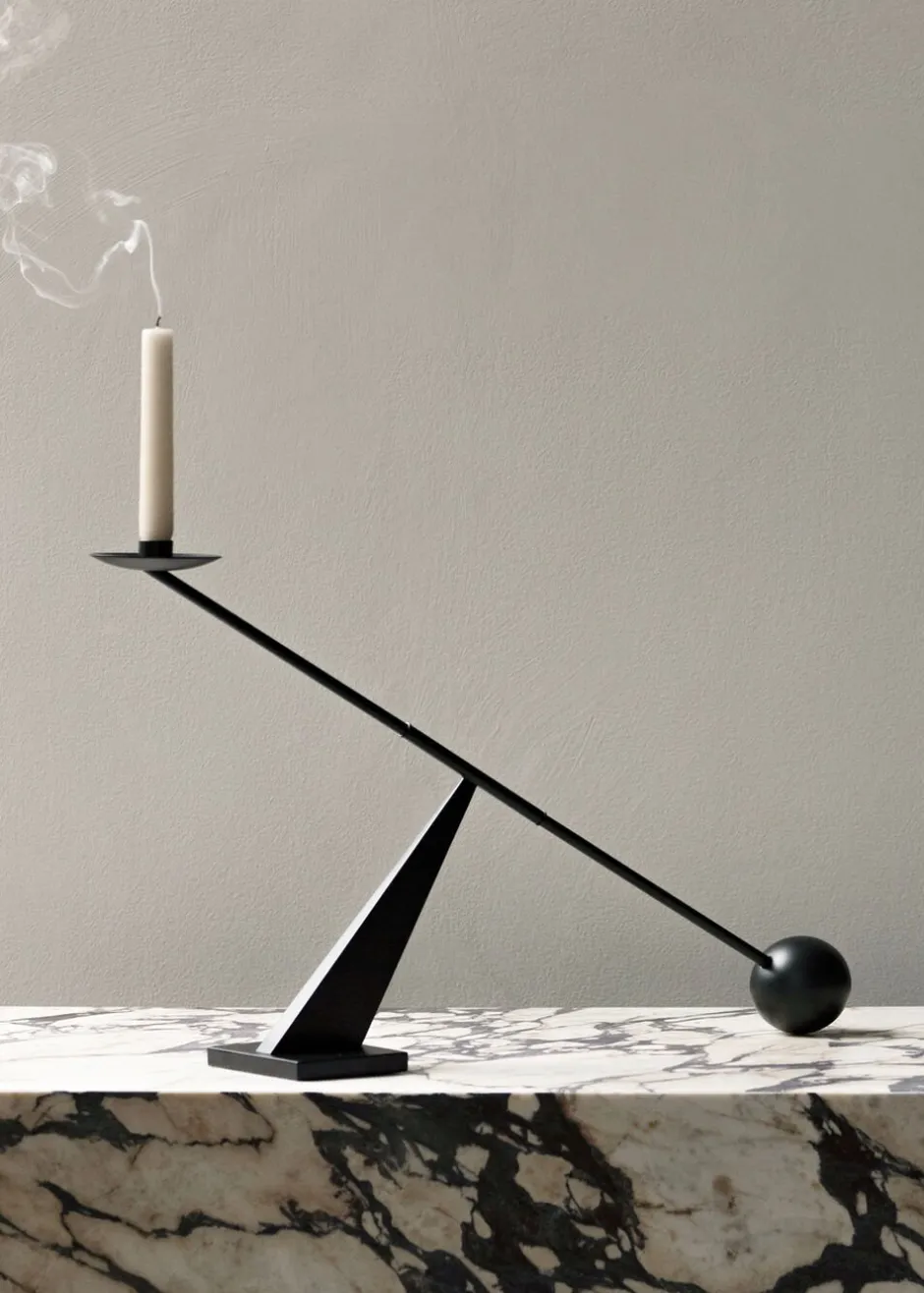 Lys & Lysestager<Audo Copenhagen Interconnect Candle Holder, W70, Bl
