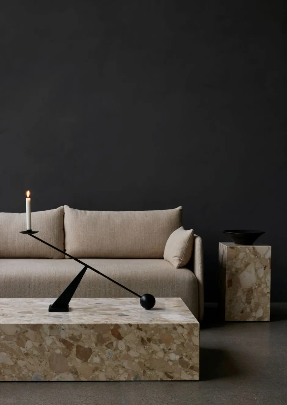 Lys & Lysestager<Audo Copenhagen Interconnect Candle Holder, W70, Bl