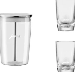 Karafler & Kander<Jura Glasmælkebeholder & Latte Macchiato glas, 2 stk