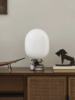 Bordlamper<Audo Copenhagen JWDA Table Lamp Large Calacatta bronzed