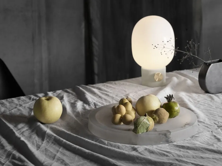 Bordlamper<Audo Copenhagen JWDA Table Lamp Small Light grey