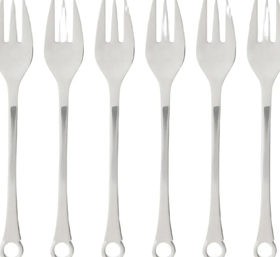 Bestik<Gense Kagegaffel Pantry 16 cm 6 stk. Mat/Blank stål