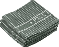 Tekstiler Til Køkkenet<Pillivuyt Karklude 32 x 32 cm 3 stk. Grøn/Hvid 100 % økologi