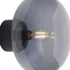 Væglamper<New Works Karl-Johan Wall Lamp, BL Stain Oak w. Smoke Glass
