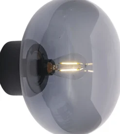 Væglamper<New Works Karl-Johan Wall Lamp, BL Stain Oak w. Smoke Glass