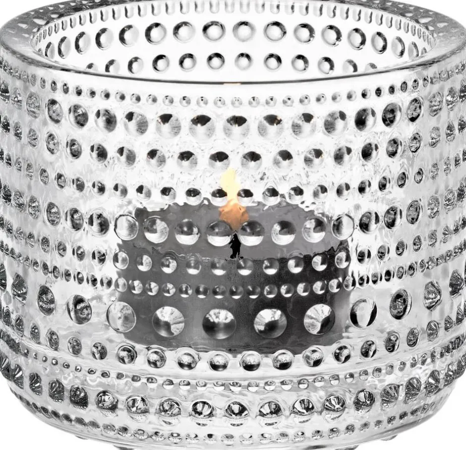 Lys & Lysestager<Iittala Kastehelmi 6,4 cm. klar