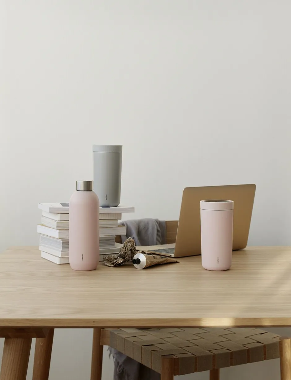 Opbevaring<Stelton Keep Cool termoflaske 0,6 l, soft rose
