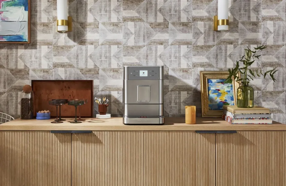 Kaffe & Te<KitchenAid fuldautomatisk espressomaskin-5KES8556ESX